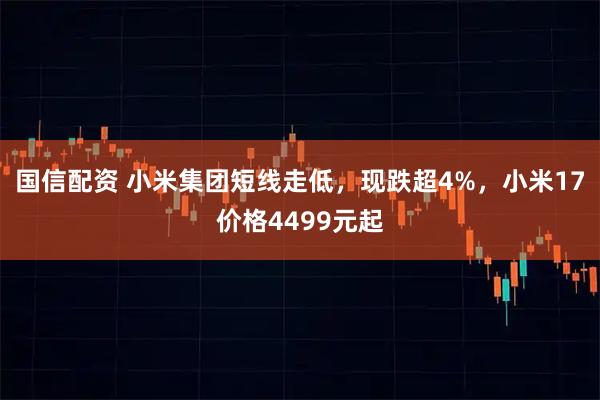 国信配资 小米集团短线走低，现跌超4%，小米17价格4499元起