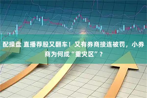 配操盘 直播荐股又翻车！又有券商接连被罚，小券商为何成“重灾区”？