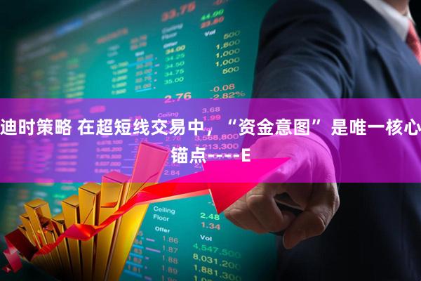 迪时策略 在超短线交易中，“资金意图” 是唯一核心锚点----E